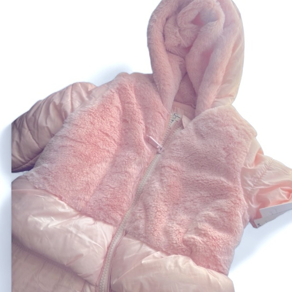 Jessica Simpson Soft Pink Baby Overall Winter Coat - Picture 2 of 3